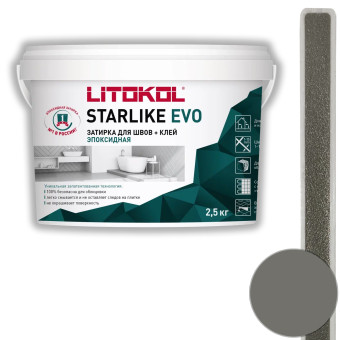 Затирка Litokol Starlike Evo S.125 grigio cemento 2.5 кг