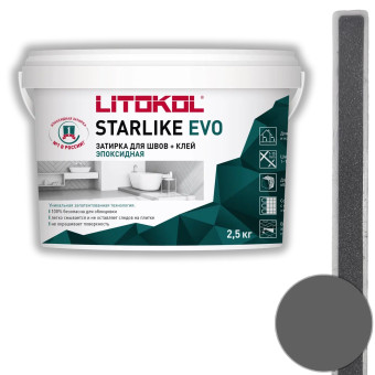 Затирка Litokol Starlike Evo S.130 grigio ardesia 2.5 кг
