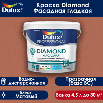 Краска Dulux Diamond Фасадная база BC 4.5 л