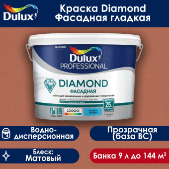 Краска Dulux Diamond Фасадная база BC 9 л