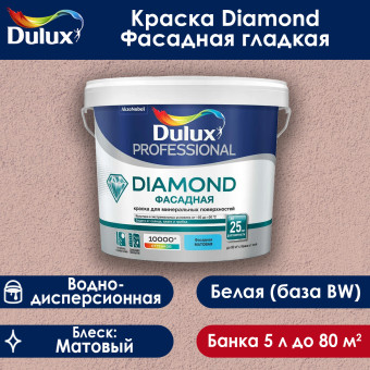 Краска Dulux Diamond Фасадная база BW 5 л