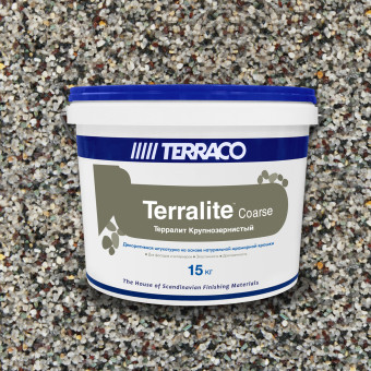 Декоративная штукатурка Terraco Terralite Coarse крупнозернистая B 135-C 15 кг