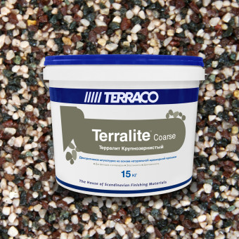 Декоративная штукатурка Terraco Terralite Coarse крупнозернистая B 332-C 15 кг
