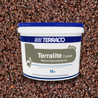 Декоративная штукатурка Terraco Terralite Coarse крупнозернистая B 701-C 15 кг
