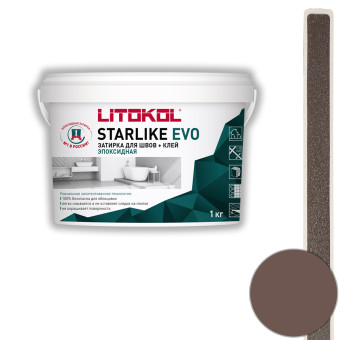 Затирка Litokol Starlike Evo S.230 cacao 1 кг