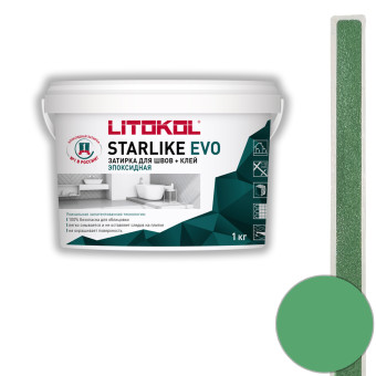 Затирка Litokol Starlike Evo S.420 verde prato 1 кг