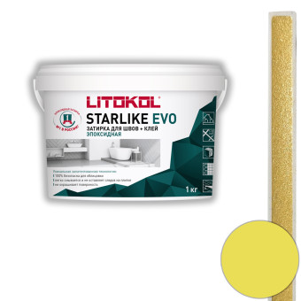 Затирка Litokol Starlike Evo S.600 giallo vaniglia 1 кг