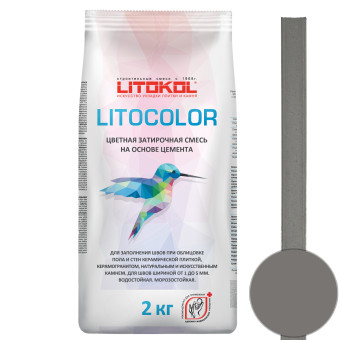 Затирка Litokol Litocolor L.12 темно-серая 2 кг
