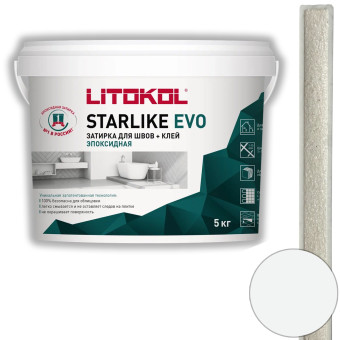 Затирка Litokol Starlike Evo S.100 bianco assoluto 5 кг