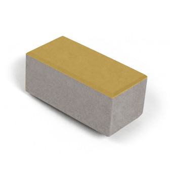 Брусчатка Нобетек 2П8Ф ч/п серый цемент желтая 200х100х80 мм