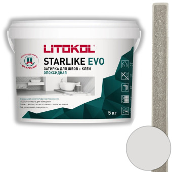 Затирка Litokol Starlike Evo S.102 bianco ghiaccio 5 кг