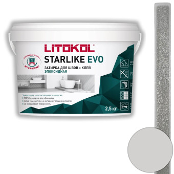 Затирка Litokol Starlike Evo S.105 bianco titanio 2.5 кг